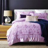 European Style Silk Cotton Satin Bedding Lace 4PC Duvet/Quilt Cover Set