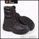 Geniune Leather Safety Boots with Fur Lining and Steel Toe (Sn5185)