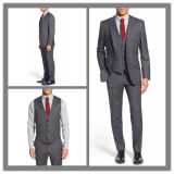Made to Measure Merino Wool Fabric Men Blazer Vest and Pants Three Piece Suit