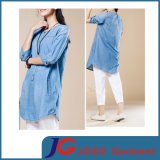 Long Summer Casual Jean Coat Women Clothes (JC4107)