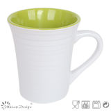 Green and White Swirl Ceramic Mug