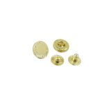 15mm Golden Zinc Alloy Snap Button