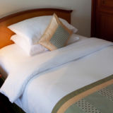 Hotel Linen 100%Cotton White Bedsheets (DPF9029)