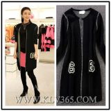 Wholesale Designer Clothing Fashion Women's Knitted Wool Long Coat Outerwear