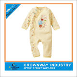 Adorable Cotton Long Sleeve Baby Jumpsuit with Embroidery