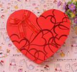 Red Hot Stamping Heart Shape Make-up Box