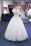 Elegant Flowers Floor Length Bridal Wedding Dress (Q90362)