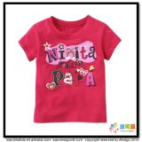Red Color Printing Style Infants Girl T-Shirt