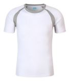 Custom Logo Men's Sport Mesh Fabric Round Neck T-Shirt in Various Colors, Sizes and Materials