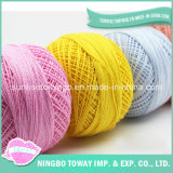 Fresh Color Healthy Dyed Baby Knitting Yarn Natural Fiber Combed 100% Cotton Yarn