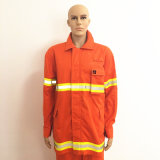 Orange 100% Cotton Fr Clothing Flame Retardant Fireproof Safety Workwear