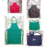 Promotional Cotton Polyester Kitchen Cooking Apron with Customized Embroidery Logo