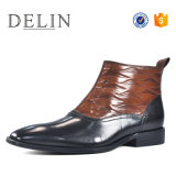 Men Genuine Leather Shoes Luxury Dress Boot for Men
