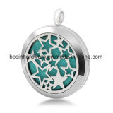 Star Stainless Steel Aromatherapy Diffuser Locket Pendant