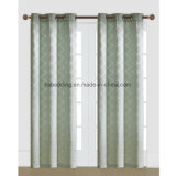 Elegant Design Light Color 100% Polyester Grommet Jacquard Curtain