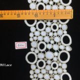 13cm Wedding Veil Fringe, Ivory Waist Veil Lace with Geometry Circle and DOT Hme874