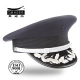 Customized Navy Captain Hat with Silver Embroidery