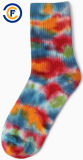 Customized Unisex Cotton Polyester Elastane Tie-Dye Socks