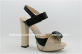 Fashion Elegant Sweet High Heels Leather Women Sandals