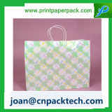 Check Pattern Waterproof Moistureproof Glossy Matte Paper Bag