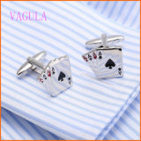 VAGULA Fashion Poker Personality Copper Cufflinks