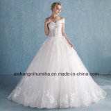 The Bride Romantic Lace Flower Removable Long Wedding Dresses
