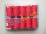 100% Spun Polyester Sewing Thread on Plastic Reels