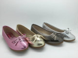 New Arrival PU Flat Ballet Shoes with Bowknot
