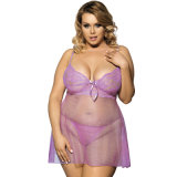 Fast Delivery Hot Sale Purple Sexy Women Plus Size Lingerie