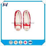 New Design Cute Knitted Soft Christmas Ballet Slippers for Lady