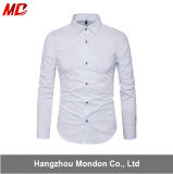 Men's Printed Dress Shirt-100% Cotton Casual Long Sleeve