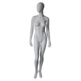 Full Body Fiberglass Woman Mannequin with Egg Head