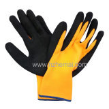 Hi-Vis Orange Gloves Foam Latex Coated Safety Work Glove