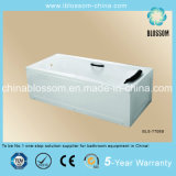 New Model Rectangle Acrylic Apron Bathtub with Pillow (BLS-7708B)