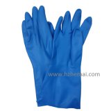 Long Chemical Blue Nitrile Fully Dipped Working Glove