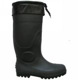 Black Foot Protective Security Work PVC Boots (JMC-301D)