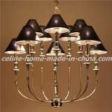 Iron Chandelier Lamp with Leather Shade (SL2096-6+6)