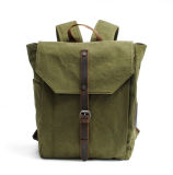 Wholesale Price Durable 16oz Waxy Canvas Laptop Backpack for School Student
