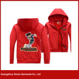 Printed Zipper up Red Sports Hoody Sweater for Men and Women (T39)