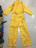 Protective Clothing Yellow Color Poly Cotton Safety Coverall