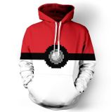 2016 New Fashion Hat Poke 3D Printing Casual Hoodies for Unisex