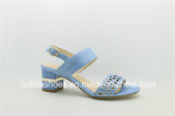 New Style Lady Low Heel Leather Sweet Sandal