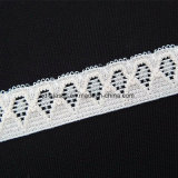 14mm Comez Knitted Elastic Eyelet Lace Trim as Garment (knitwear) Edging and Purfle
