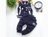 Ks1136 2015 New Kids Cotton Sport Suit Long-Sleeved Coat Long Pant 2PCS Spring Autumn Kids Suit Clothes