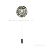 Double Pearl Cardigan Metal Alloy Brooch safety Lapel Pin Accessories