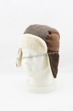 Custmized Boy's Fashion Artifical Fur Winter Hat with Foldable Earflap