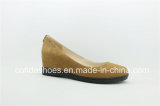 Fashionable Small Wedge Heel Lady Leather Shoes
