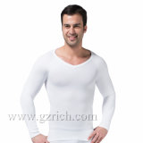 Mens Body Shaper Long Sleeve Undershirt