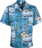 Summer Beach Wear Mens Printed Shirt