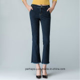 New Collection Womens Jeans with Raw Edges on Hemline